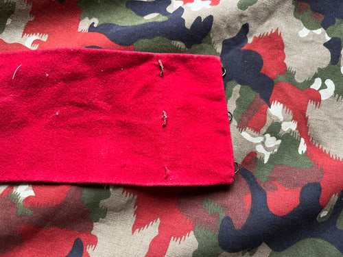 19th century and WW1 Swiss army armband white cross red flag