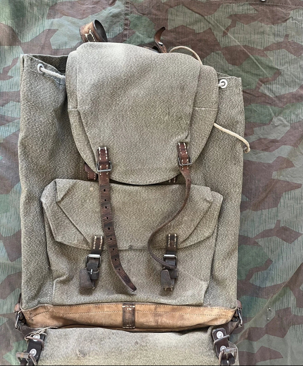 Cold War Swiss army complete backpack set infantry mountain with additional haversack salt and pepper uniform