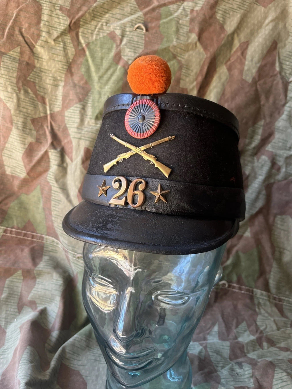 WW1 Swiss army infantry rifleman tschako shako schako with cover cap hat ord.1898 uniform soldier