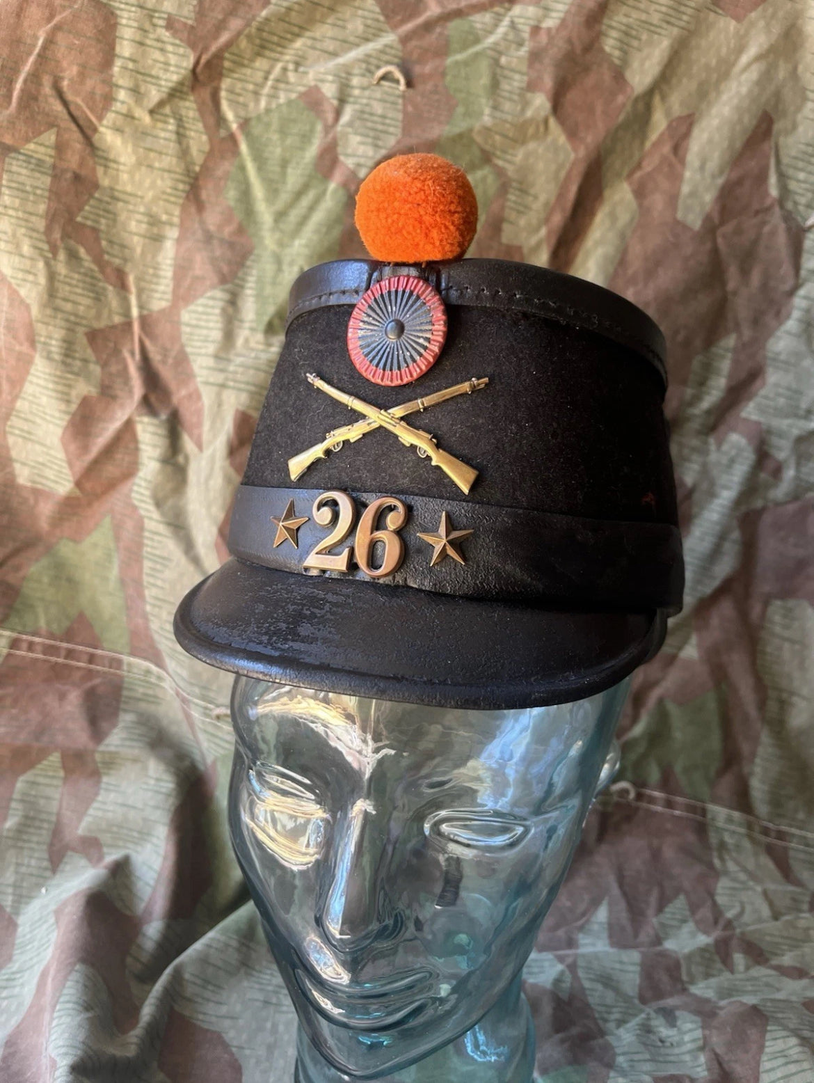 WW1 Swiss army infantry rifleman tschako shako schako with cover cap hat ord.1898 uniform soldier