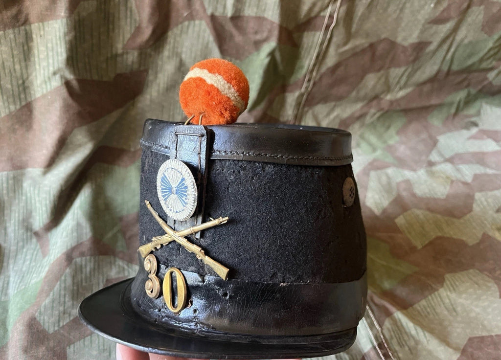 19th century Swiss army tschako schako hat shako infantry rifleman ord.1861 uniform soldier