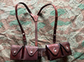 WW2/interwar Swiss army webbing set y straps suspenders belt ammo pouches web gear leather uniform soldier