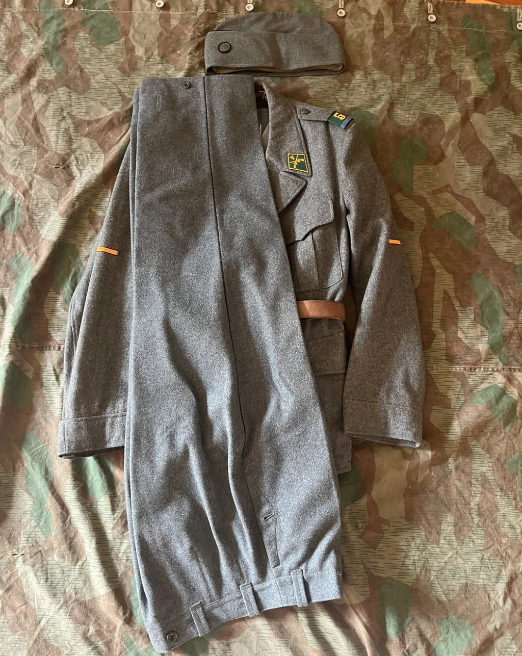 Cold War Swiss army complete machine gunner uniform soldier infantry ord.49