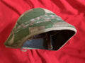 WW2 Swiss army m18 helmet green interior with reversible camo helmet cover shell uniform soldier