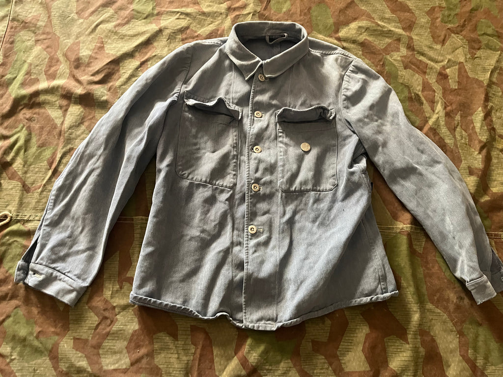 Interwar/ WW2 Swiss army blue jacket field maneuvers exercices smock training uniform soldier
