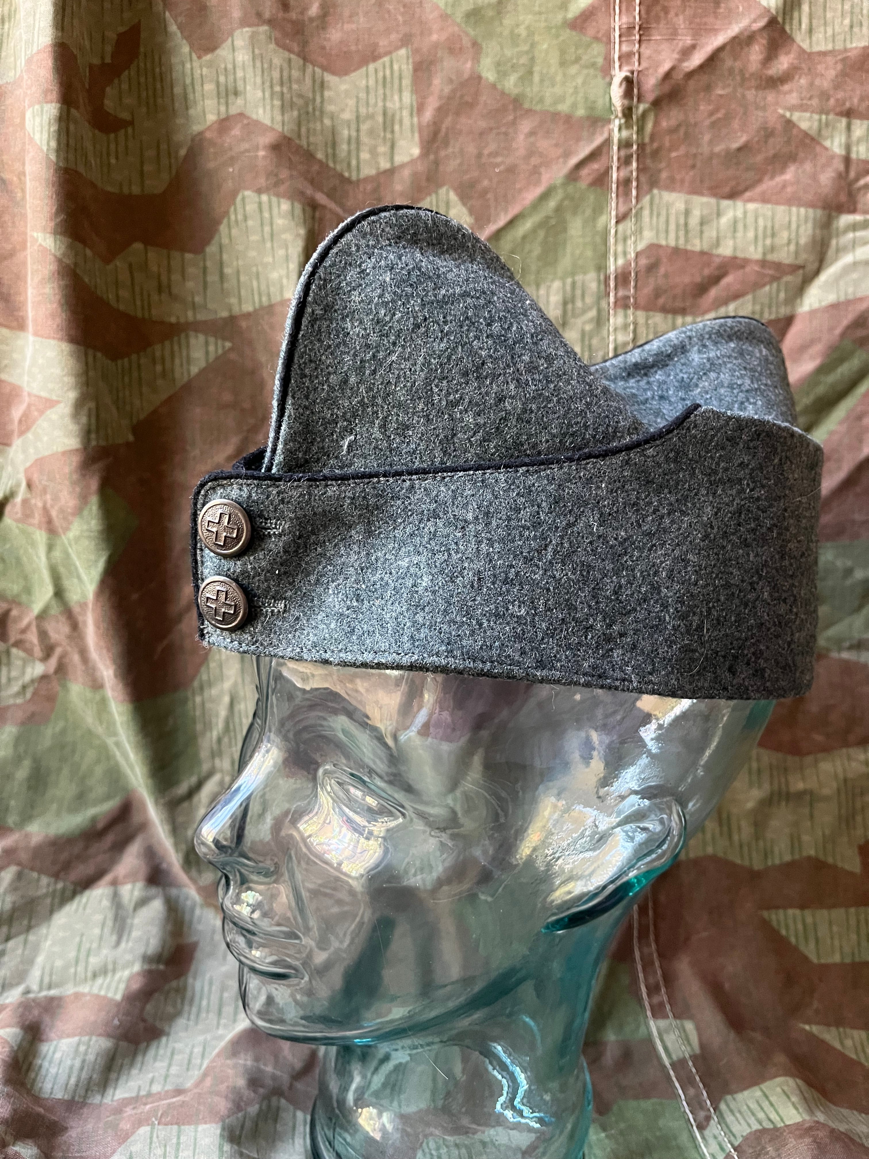 Interwar/WW2 Swiss army side cap hat uniform solider ord.26 early war size 56