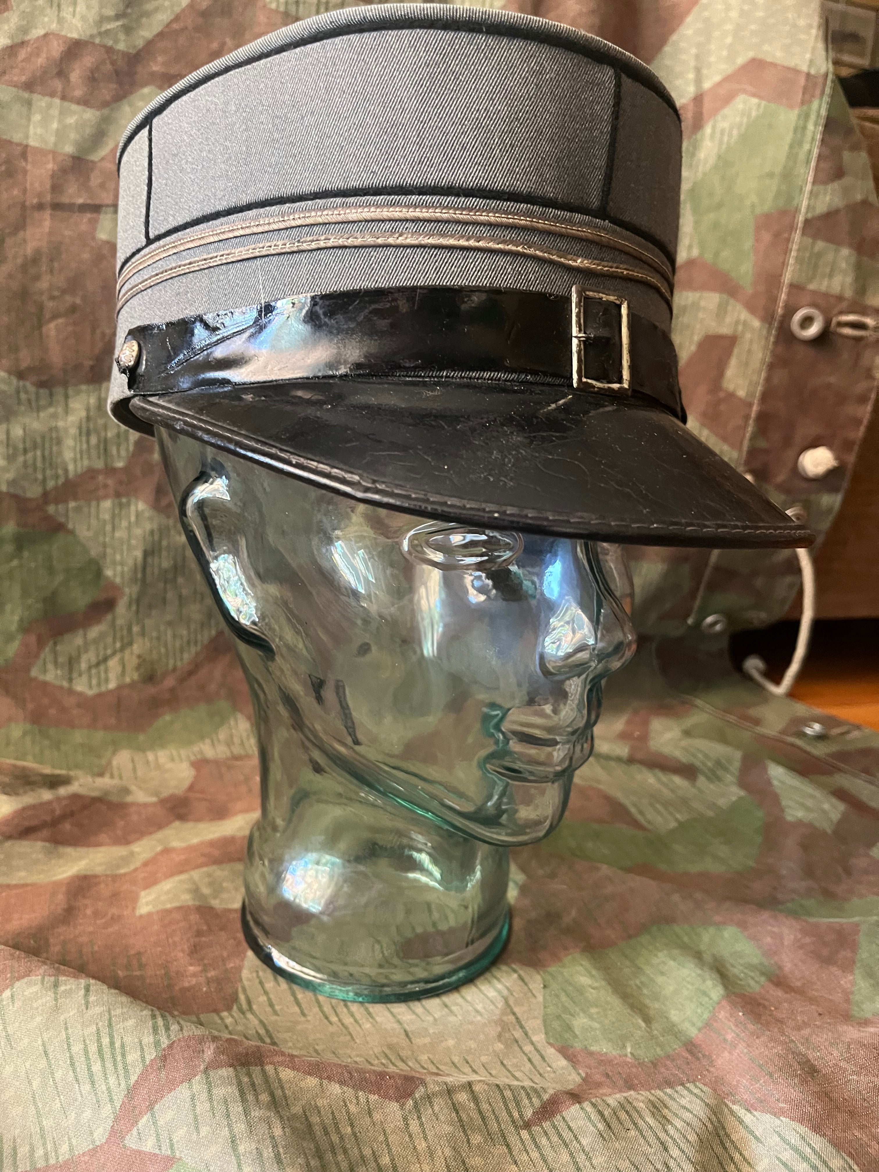 WW2 Swiss army first lieutenant officer visor cap hat kepi uniform ord.1926