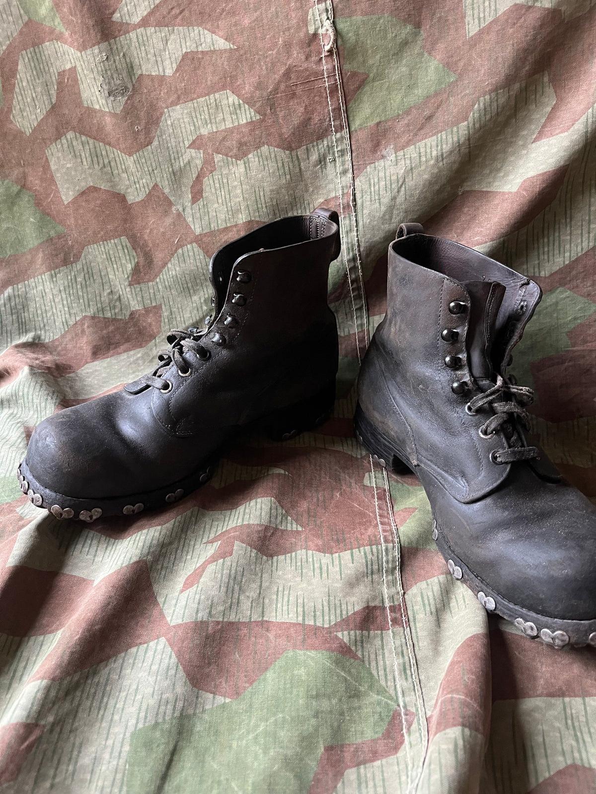 WW1/interwar/WW2 swiss army leather shoes nails boots eu size 40/41