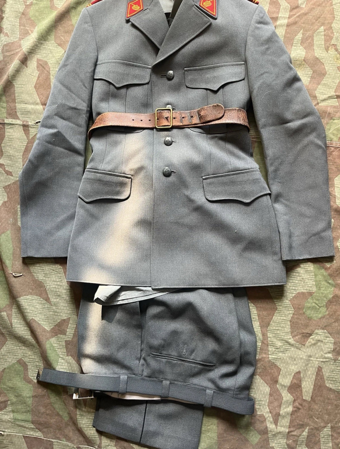 Cold War Swiss army complete uniform officer first lieutenant artillery tank