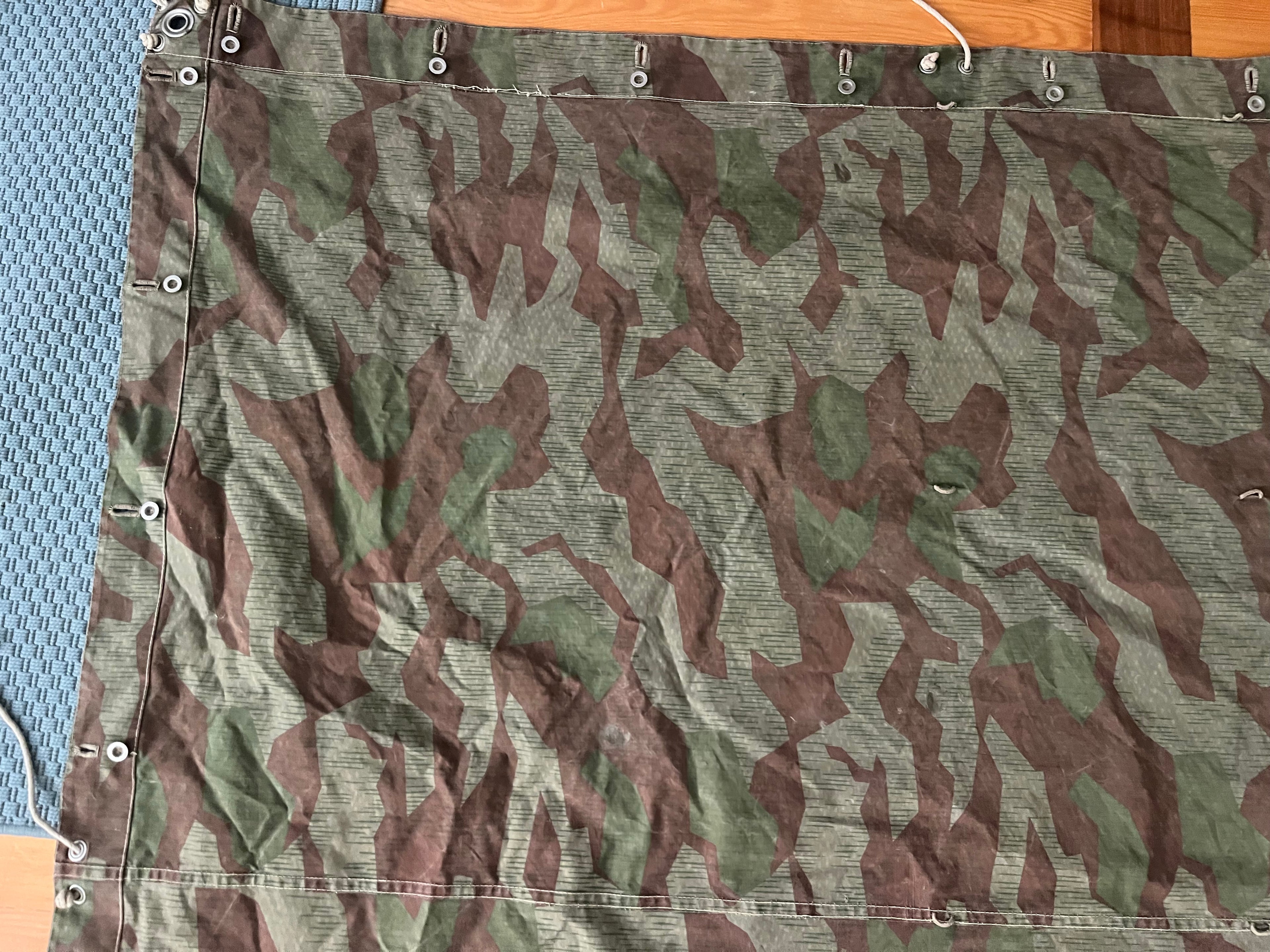 WW2 Swiss army tent half canvas field cover camo model 1906/33