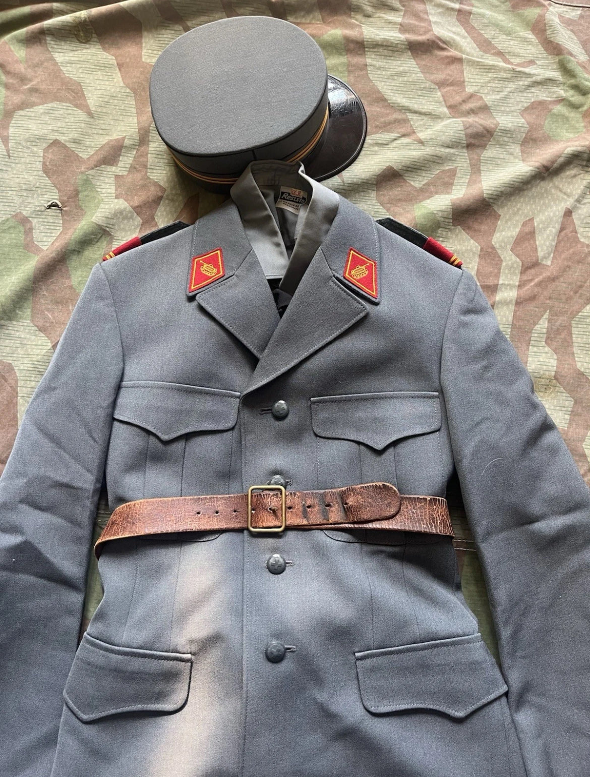 Cold War Swiss army complete uniform officer first lieutenant artillery tank