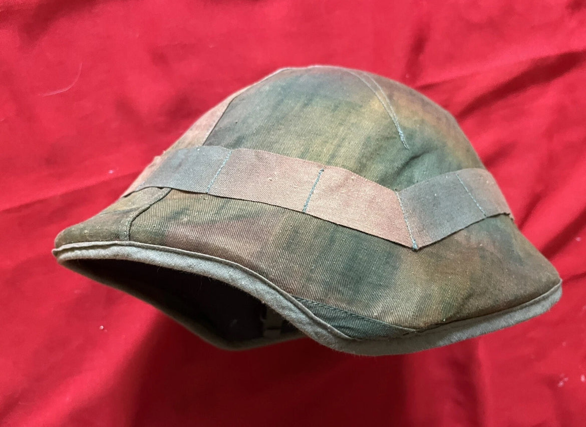 WW2 Swiss army m18 helmet green interior with reversible camo helmet cover shell uniform soldier
