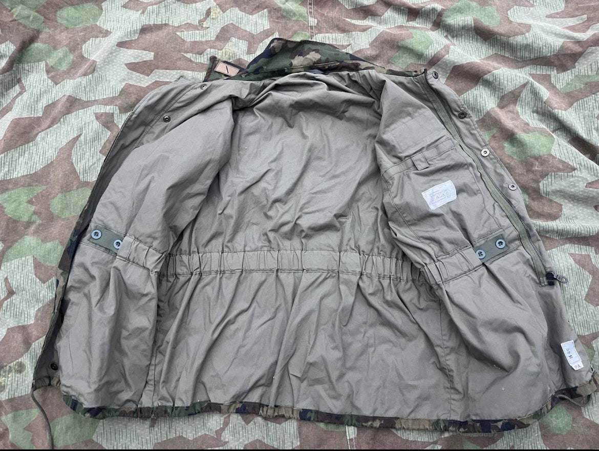 Modern Swiss army cold weather field jacket polar thermal uniform soldier taz 90 camo