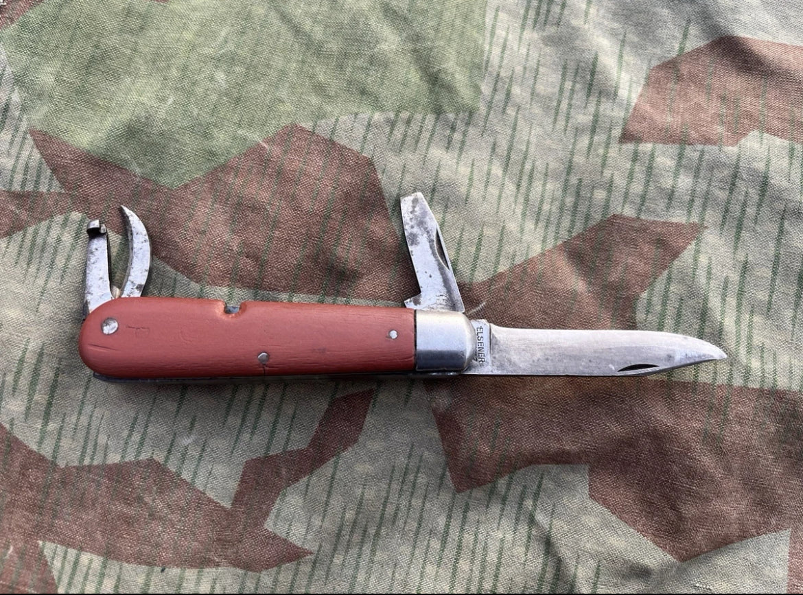 WW2 Swiss army pocket knife blade tool wenger uniform soldier