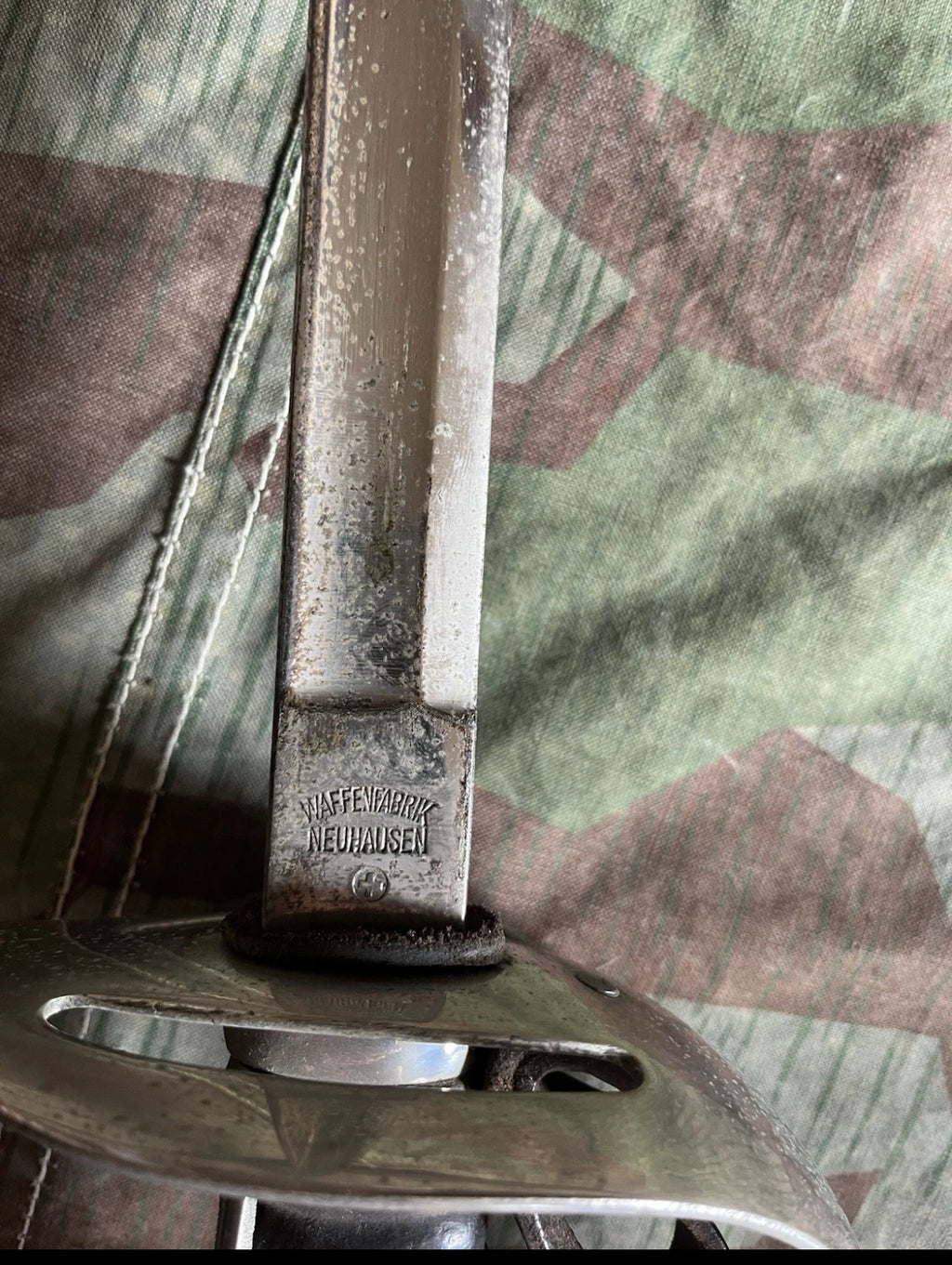 WW1/interwar/WW2 Swiss army cavalry rider sword blade saber with case uniform soldier