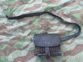 19th century Swiss army vetterli rifle ammo pouch bag leather belt uniform soldier