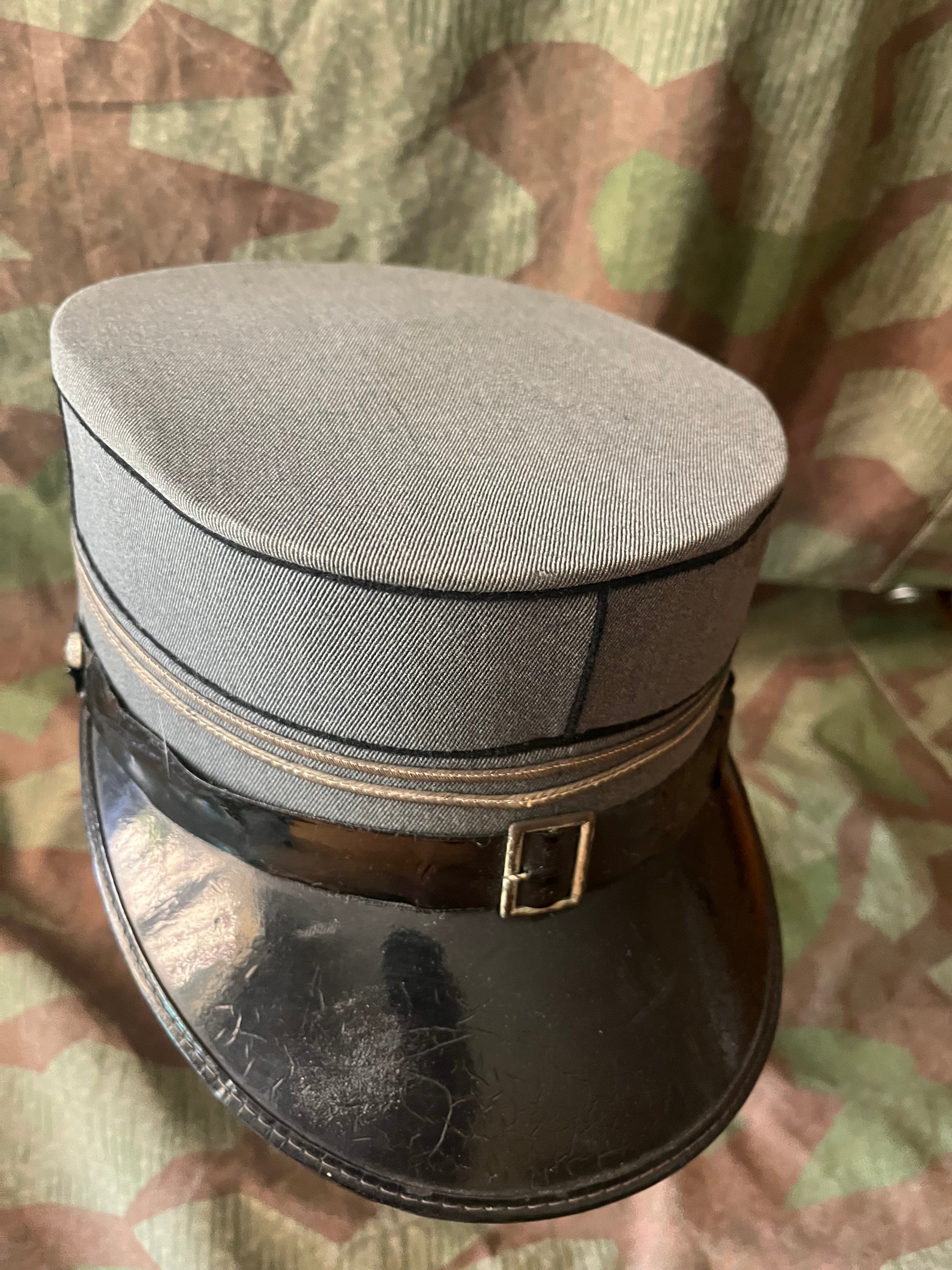 WW2 Swiss army first lieutenant officer visor cap hat kepi uniform ord.1926