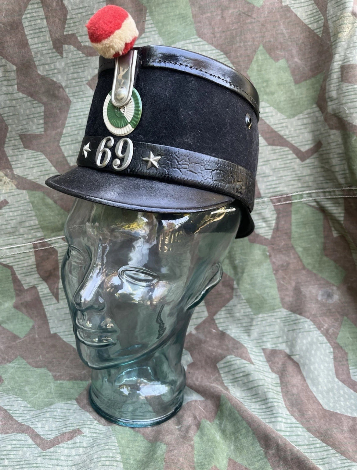 19th century Swiss army tschako shako schako hat cap uniform soldier