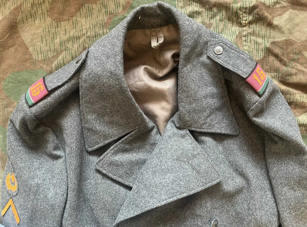 Cold War Swiss army trench coat great coat soldier uniform ord.49