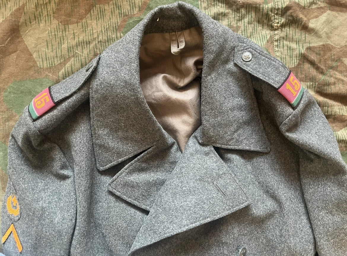 Cold War Swiss army trench coat great coat soldier uniform ord.49