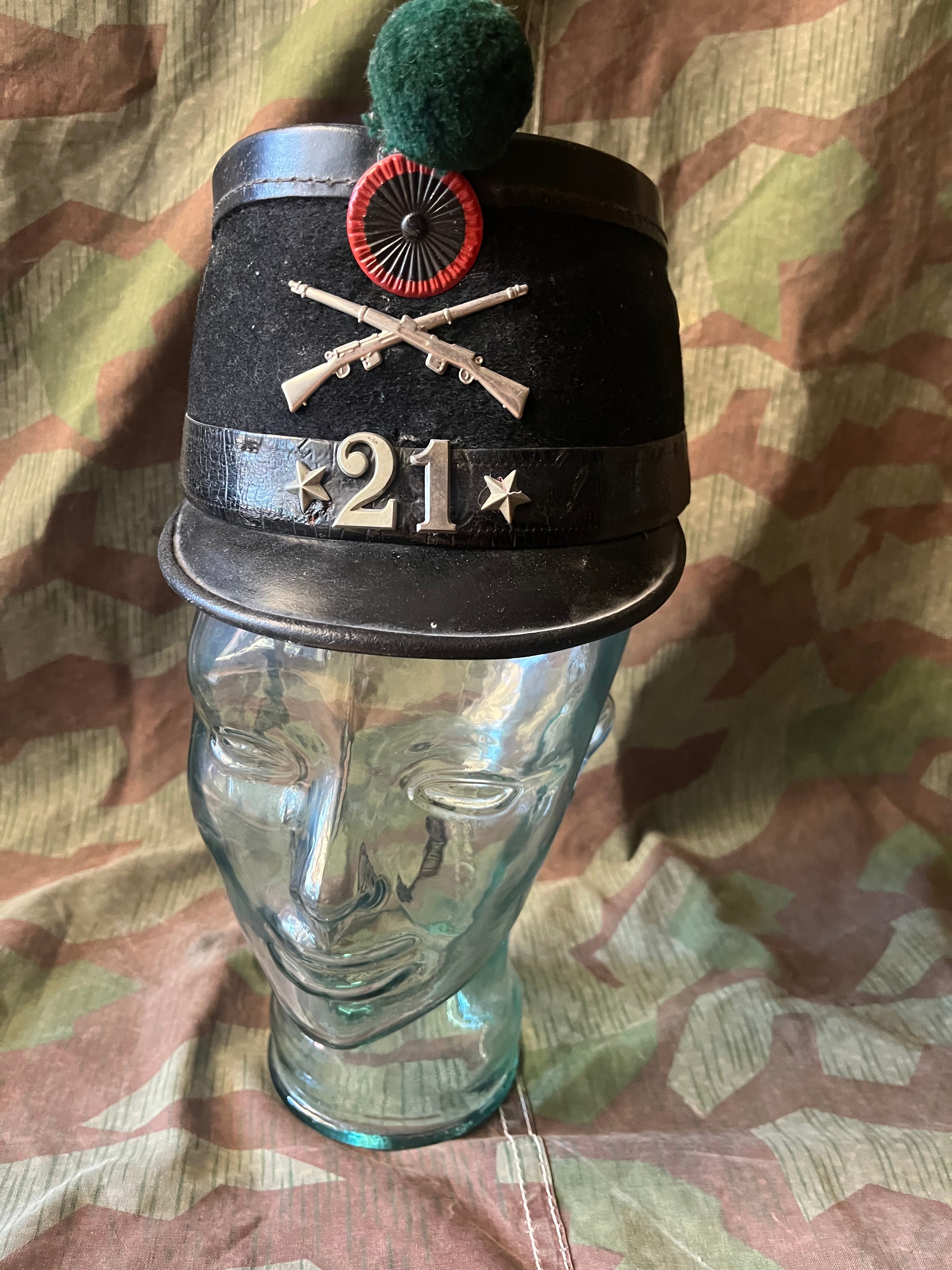 WW1 Swiss army infantry rifleman tschako shako schako hat cap ord.1898 uniform soldier