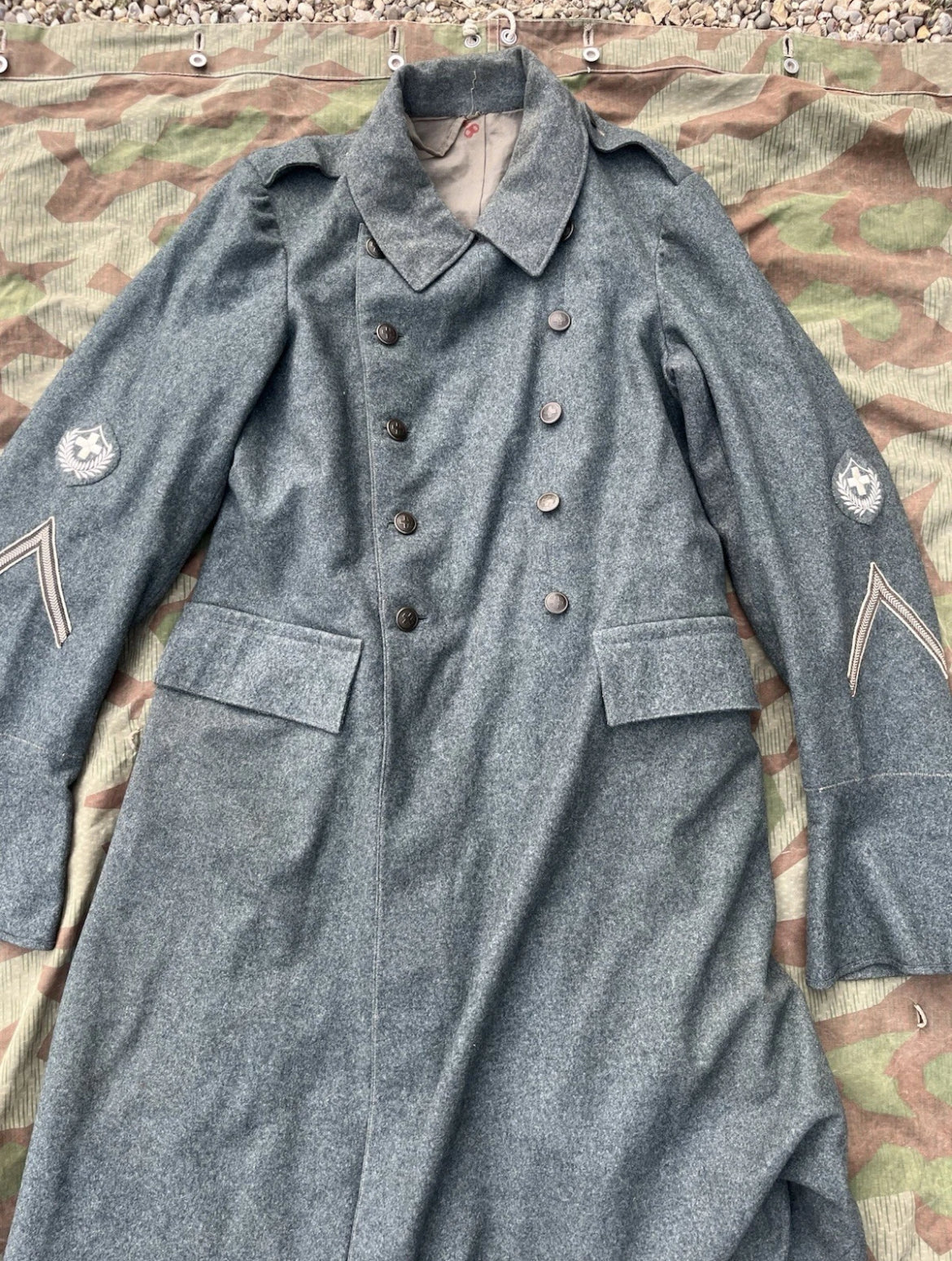 Interwar/WW2 Swiss army coat great coat uniform sergeant NCO ord.26 early war