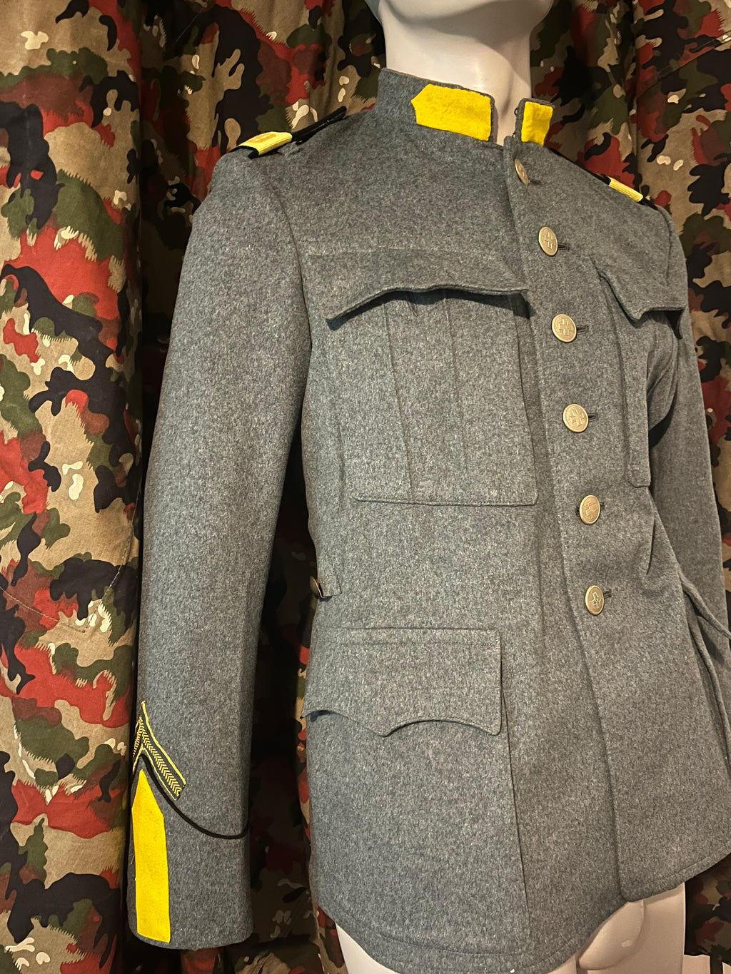 Interwar WW2 Swiss army cavalry jacket soldier uniform ord.26 early war