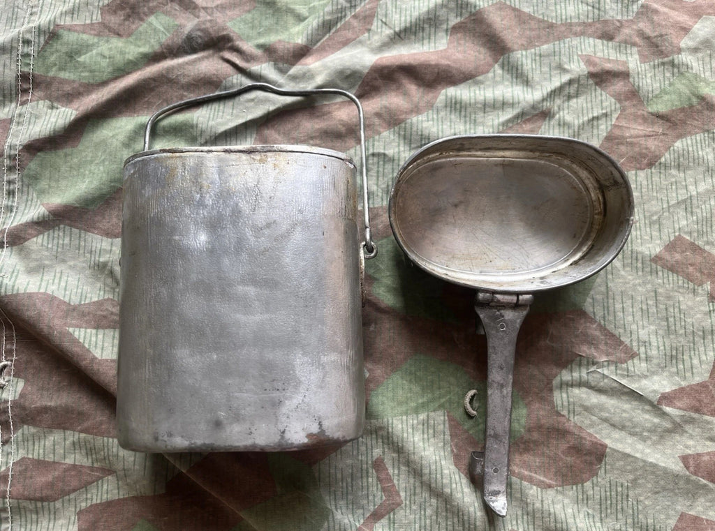 WW1 rare Swiss army mess tin eating equipment bowl kit field gear