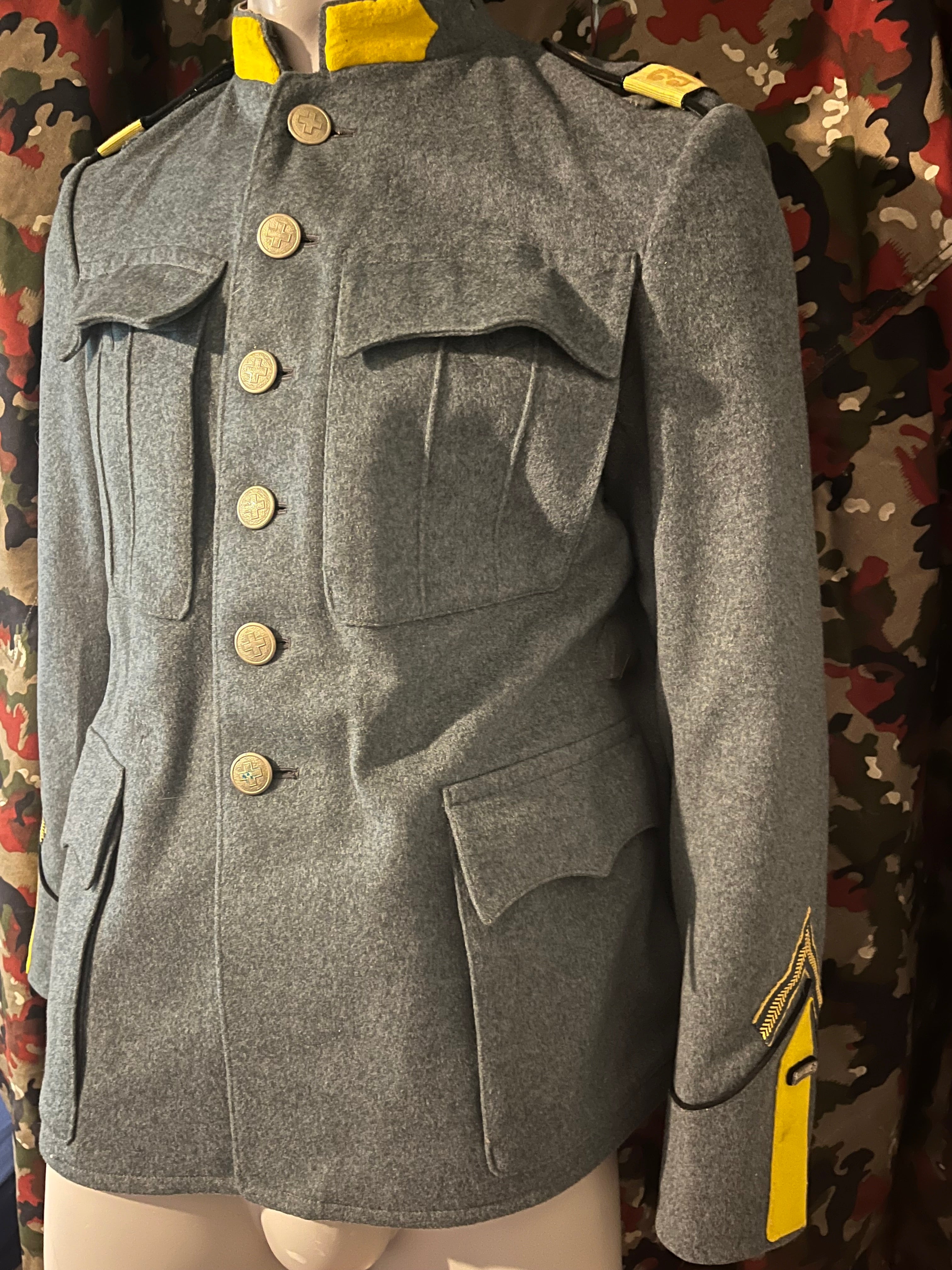 Interwar WW2 Swiss army cavalry jacket soldier uniform ord.26 early war