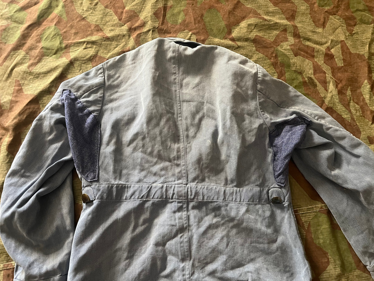 Interwar/ WW2 Swiss army blue jacket field maneuvers exercices smock training uniform soldier