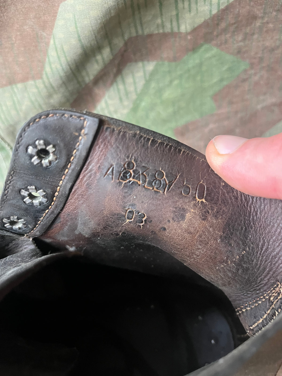 WW1/interwar/WW2 swiss army leather shoes nails boots eu size 40/41