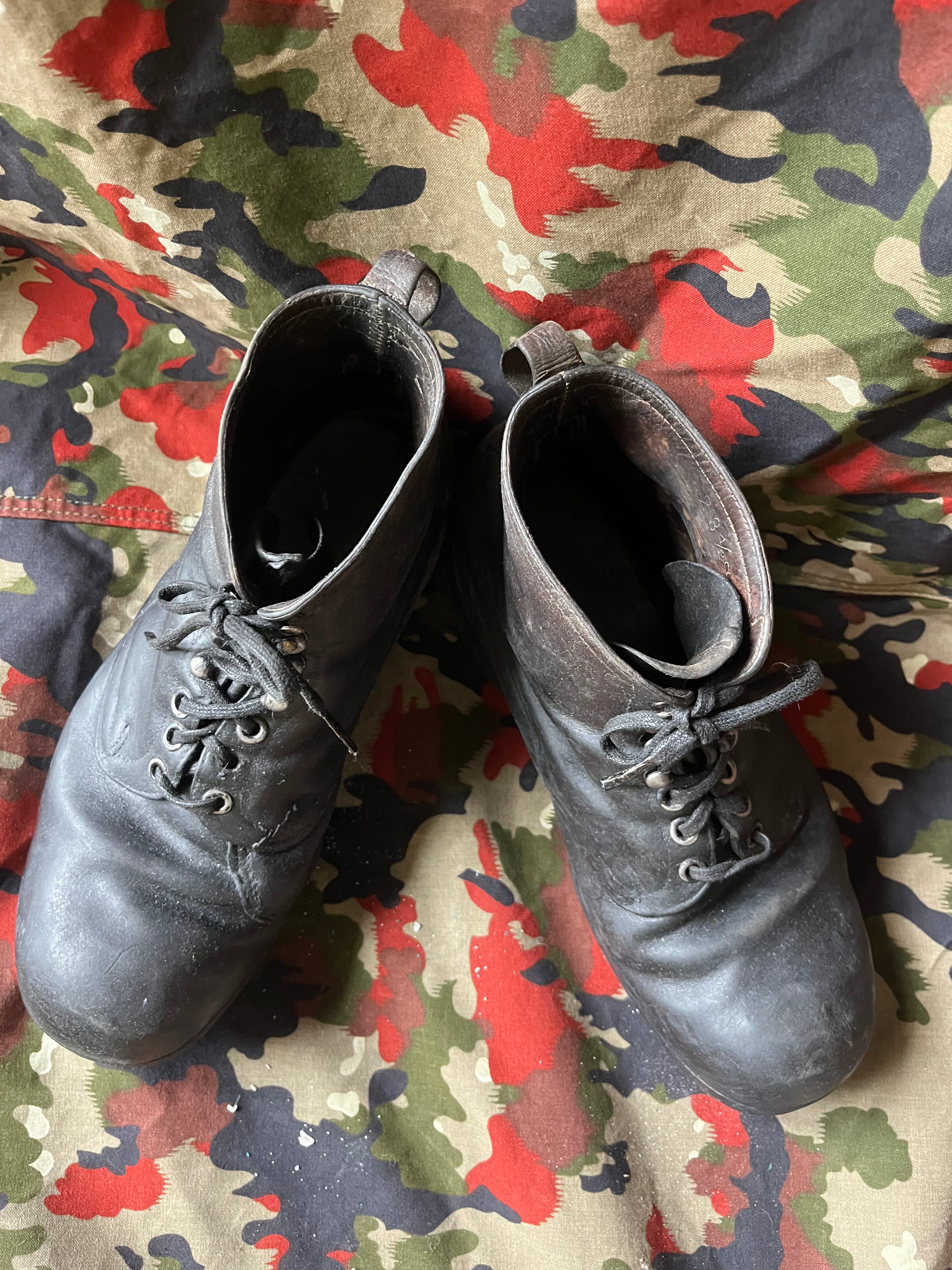 WW1/interwar/WW2 swiss army leather shoes nails boots eu size 42/43