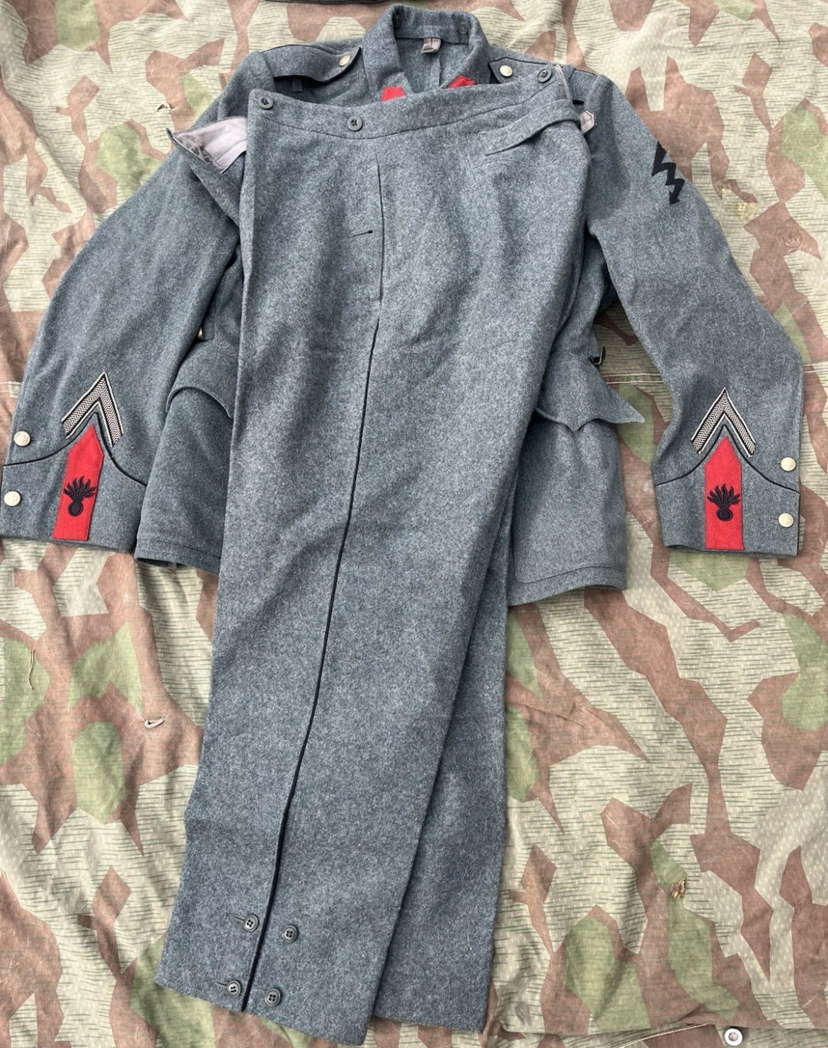 WW2 Swiss army complete uniform artillery soldier jacket pants hat cap ord.40 mid to late war