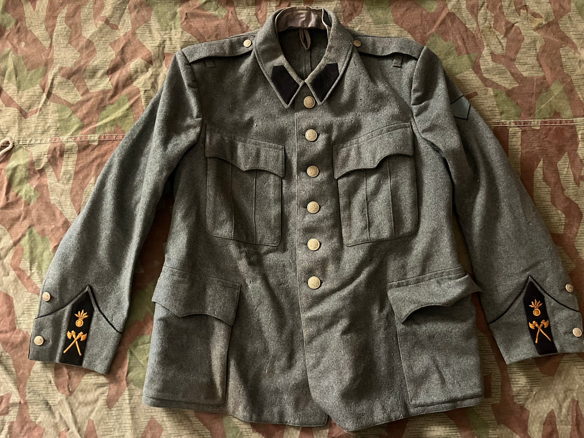 WW2 Swiss army sappers engineers troops jacket soldier uniform mid to late war ord.40