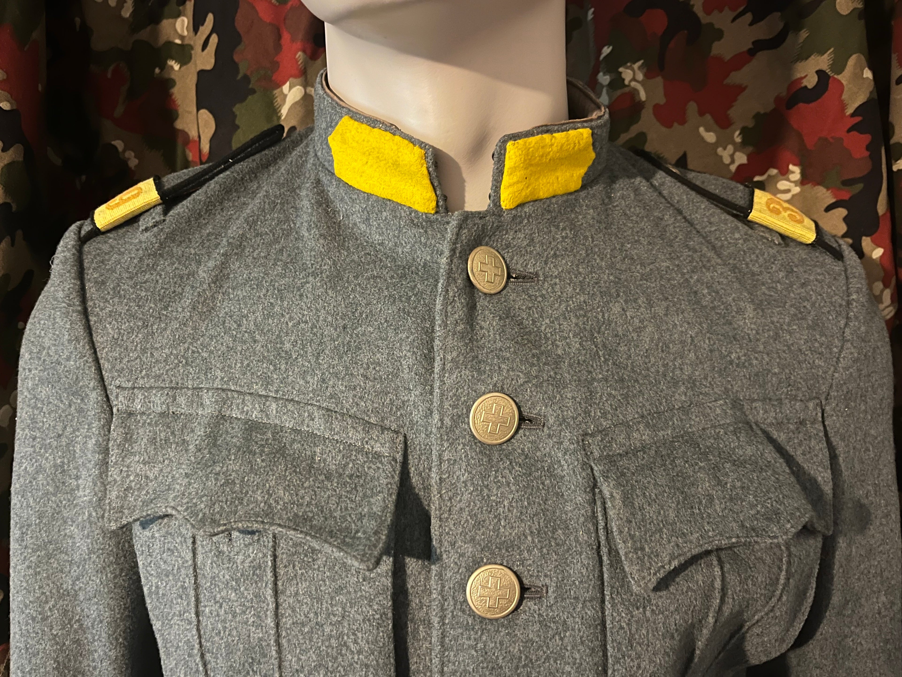 Interwar WW2 Swiss army cavalry jacket soldier uniform ord.26 early war