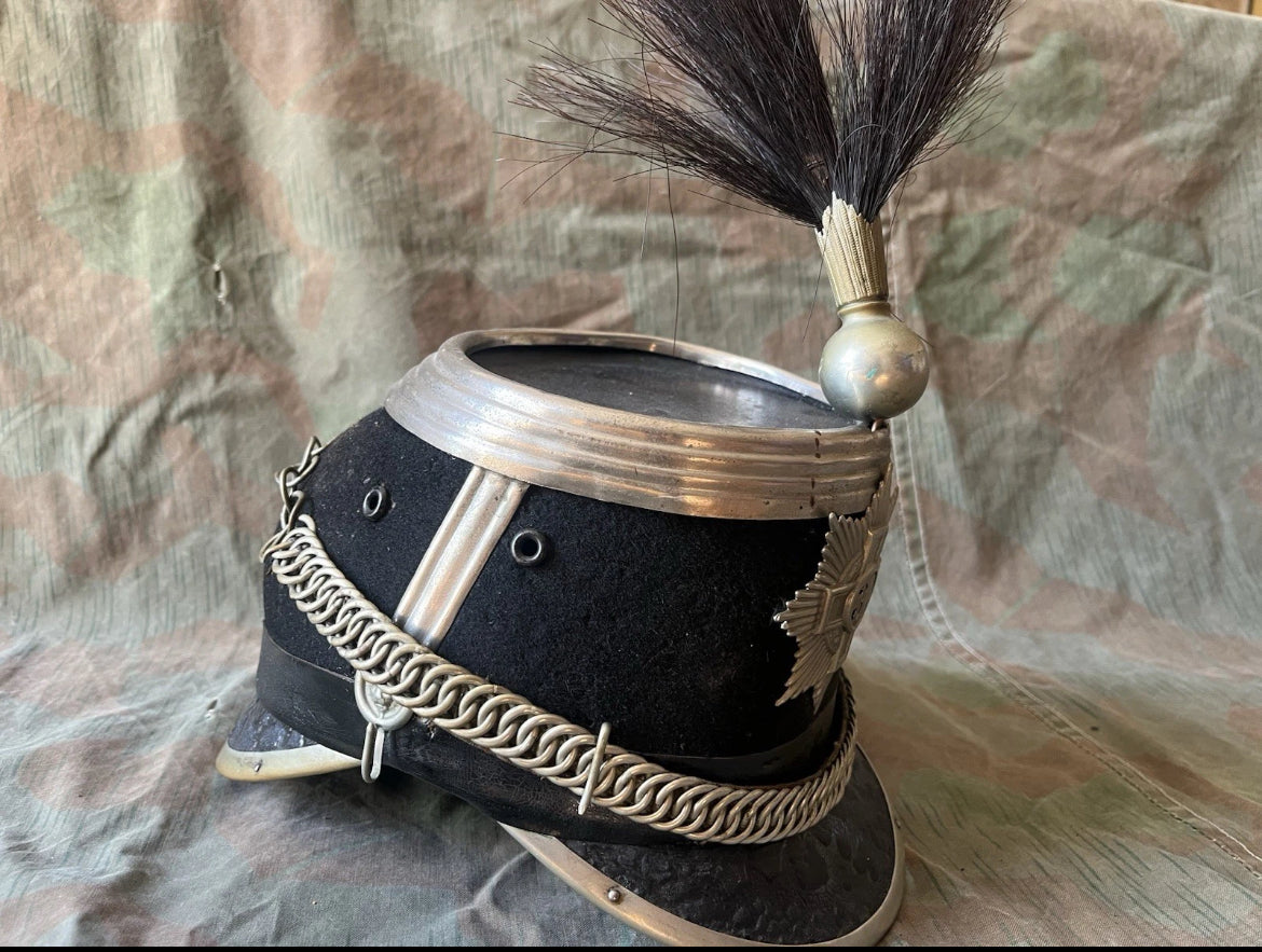 WW1 Swiss army cavalry rider shako tschako schako hat cap ord.1898 uniform soldier