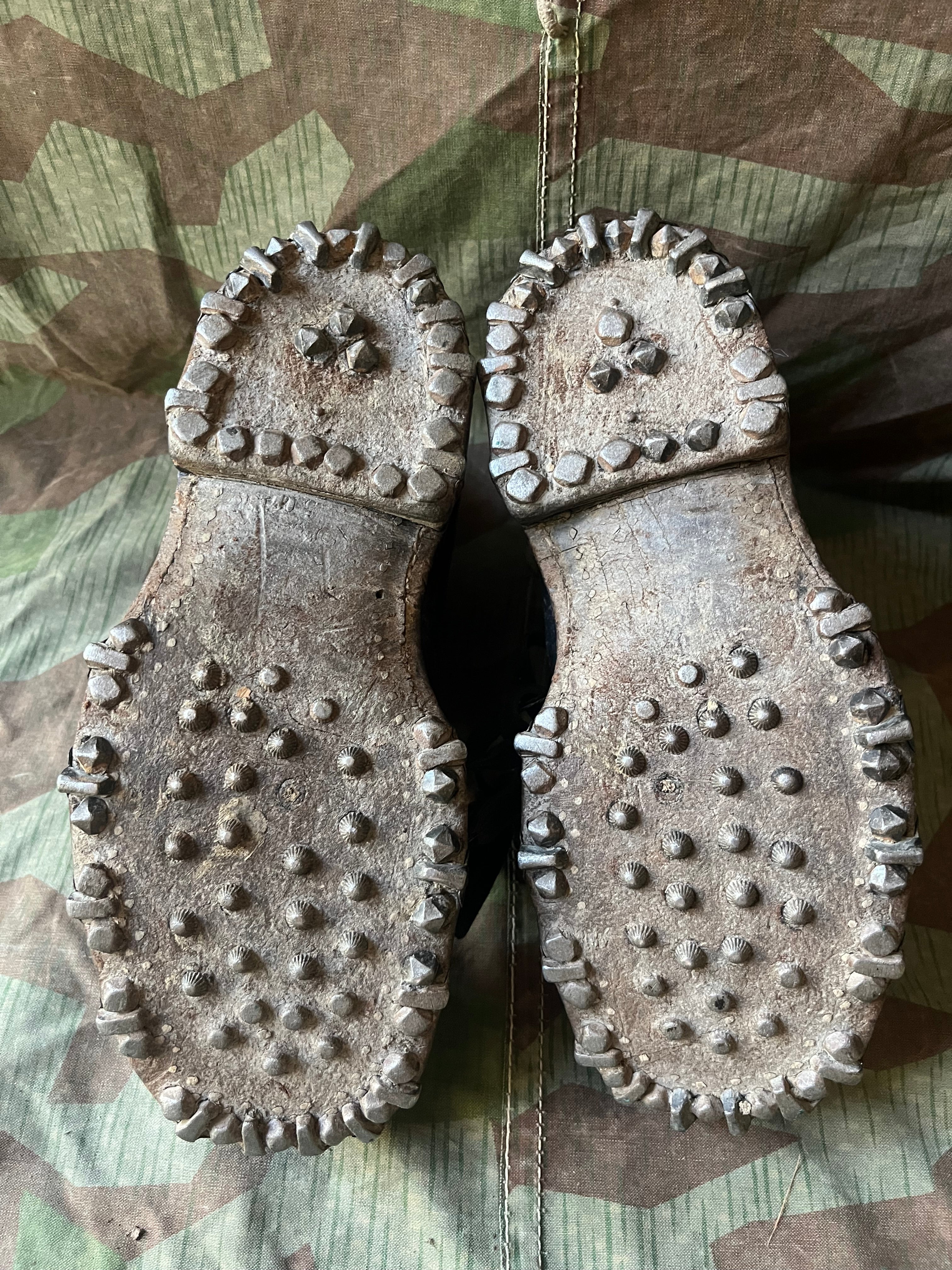 WW1/interwar/WW2 swiss army leather shoes nails boots eu size 40/41