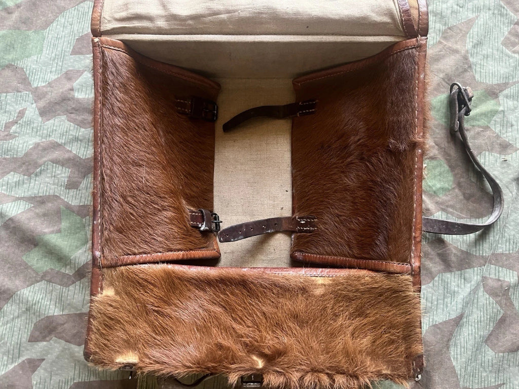 WW1/interwar/WW2 Swiss army backpack artillery model square haversack uniform soldier