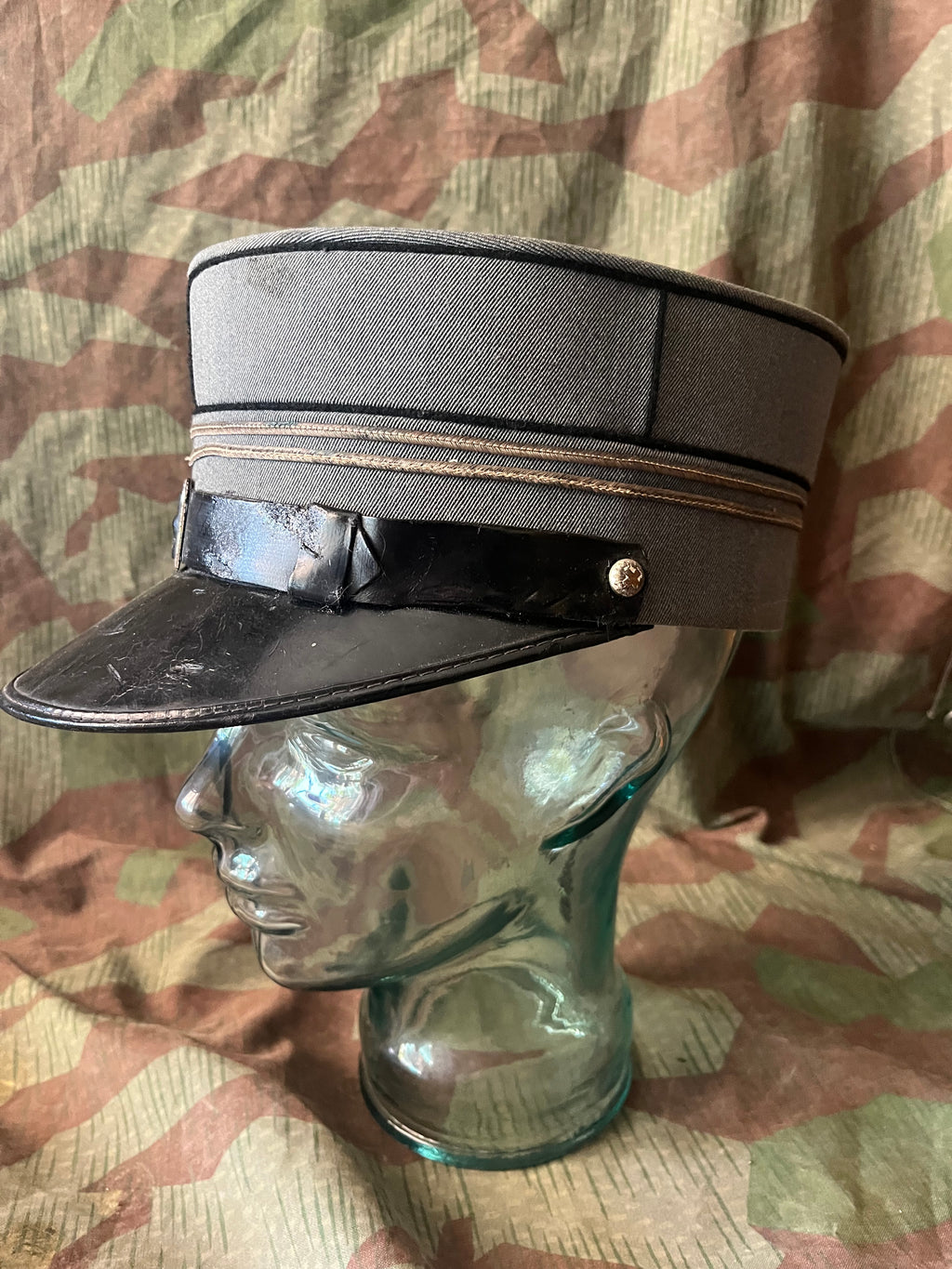 WW2 Swiss army first lieutenant officer visor cap hat kepi uniform ord.1926