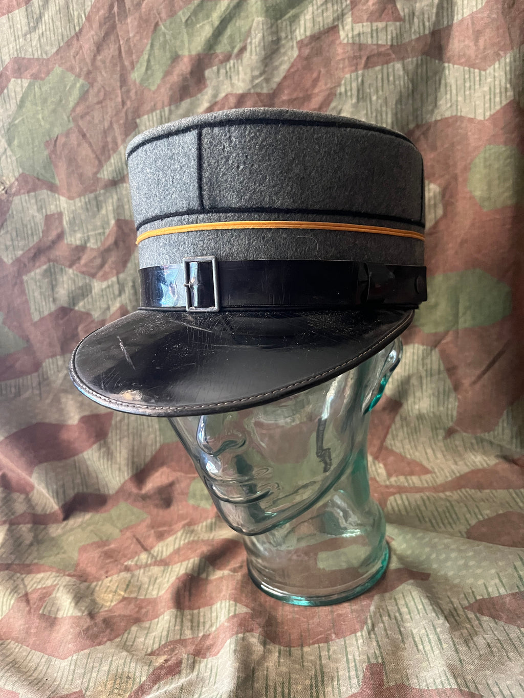Cold War Swiss army lieutenant officer visor cap hat kepi uniform ord.1949