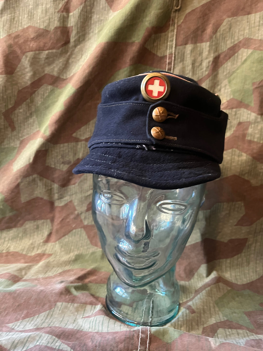 WW1/ interwar Swiss army field cap hat artillery maneuvers uniform soldier ord.1898