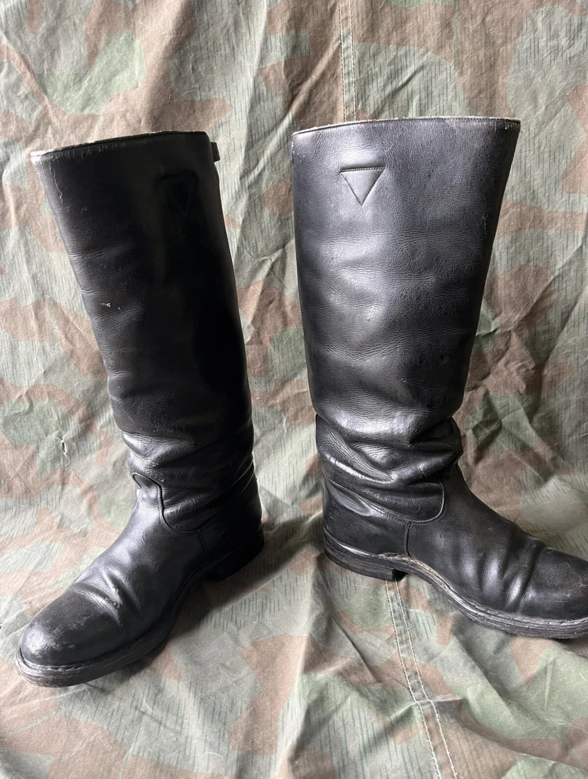 WW2/cold war  Swiss army leather boots riding officer uniform shoes
