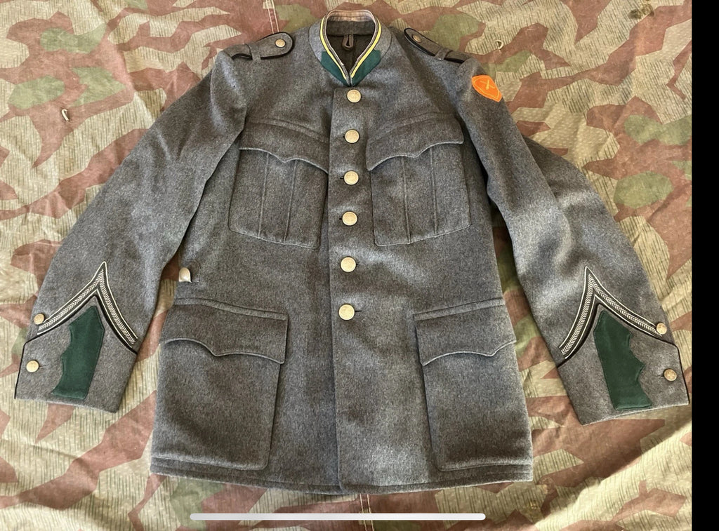 Interwar/WW2 Swiss army infantry machine gunner jacket corporal NCO uniform ord.26