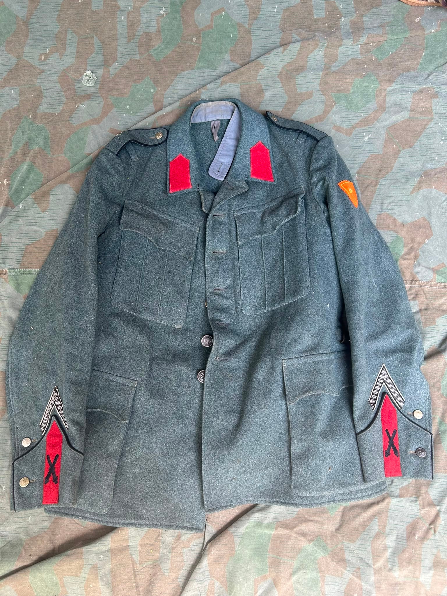 WW2 Swiss army artillery jacket uniform soldier ord.40 mid to late war