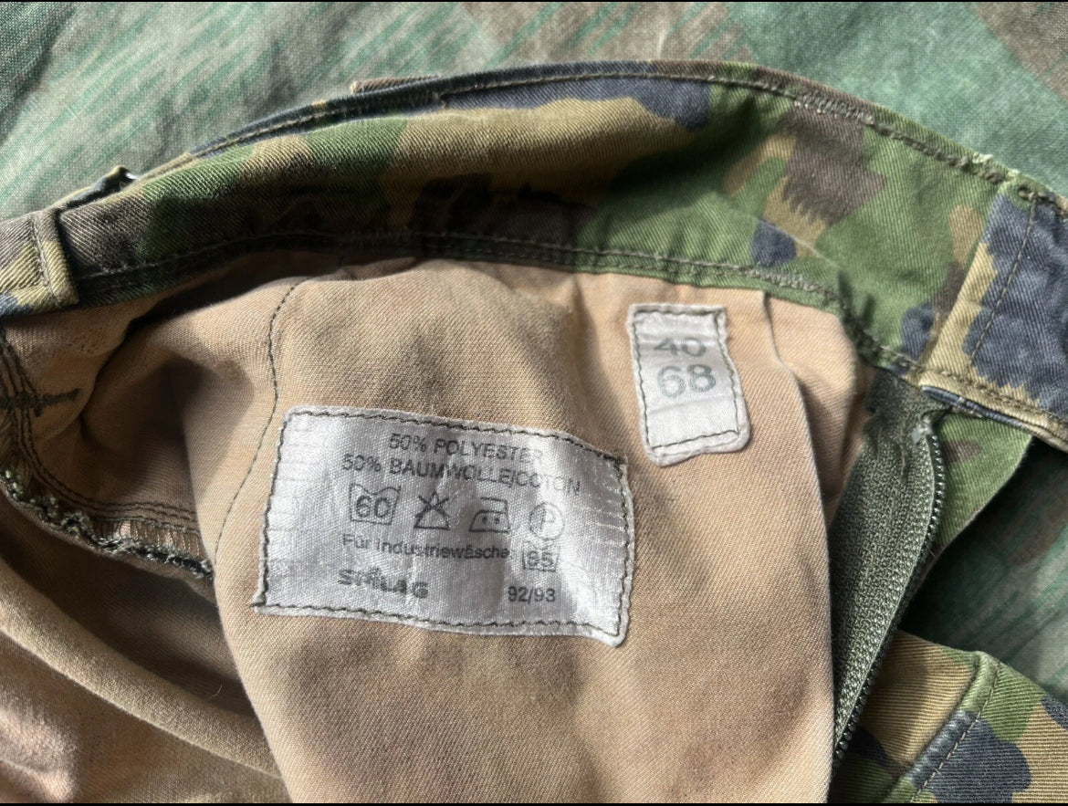 Modern Swiss army field combat uniform complete taz 90 camo jacket pants cap early model
