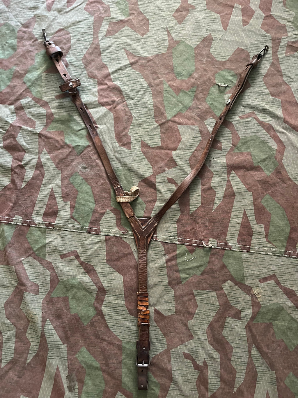 Interwar/WW2 Swiss army y straps webbing suspenders belt ammo uniform soldier engineers