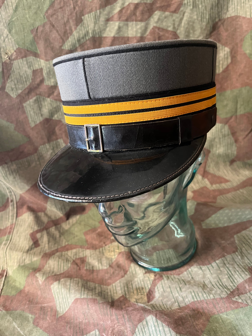 Cold War Swiss army lieutenant colonel officer visor cap hat kepi uniform ord.1949