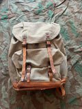 Cold War Swiss army mountain infantry backpack haversack salt and pepper uniform soldier
