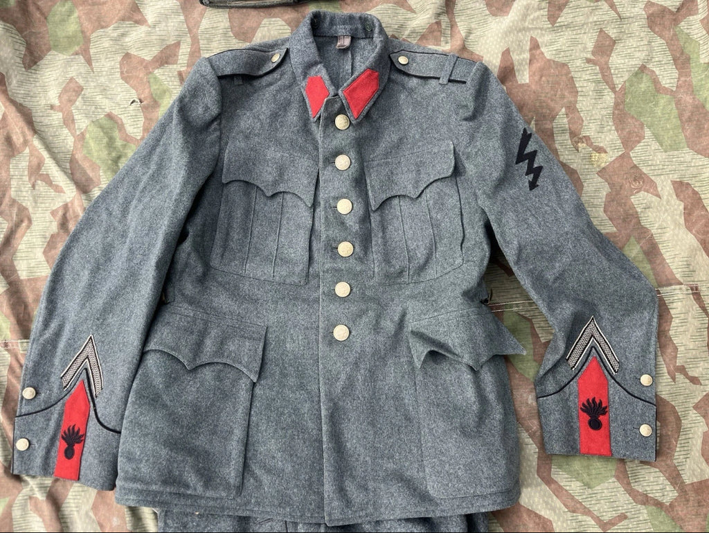 WW2 Swiss army complete uniform artillery soldier jacket pants hat cap ord.40 mid to late war