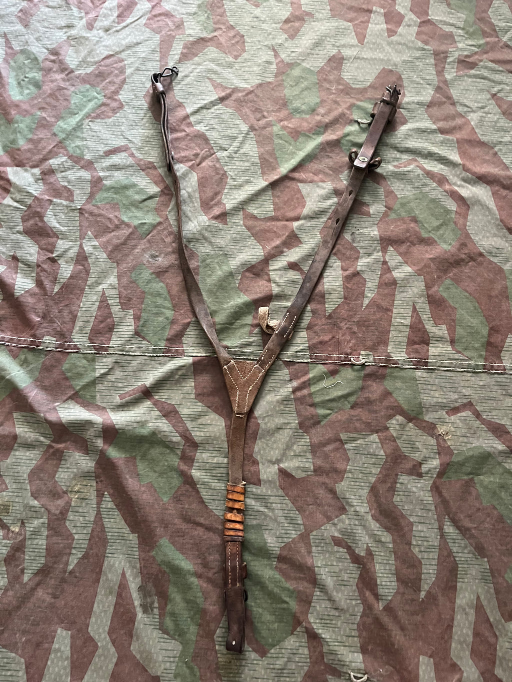 Interwar/WW2 Swiss army y straps webbing suspenders belt ammo uniform soldier engineers